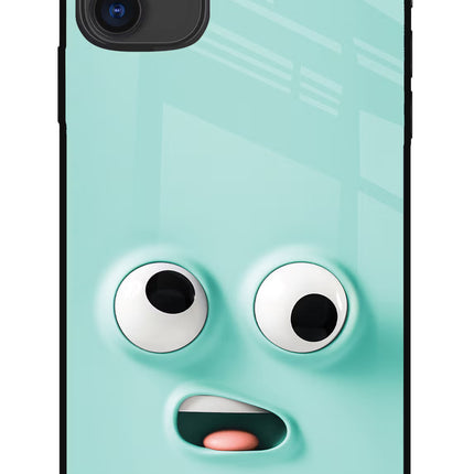 Funny Cartoon iPhone 11 Glass Case Back Cover by Casekaro