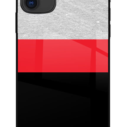 Tri Color Pattern iPhone 11 Glass Case Back Cover by Casekaro