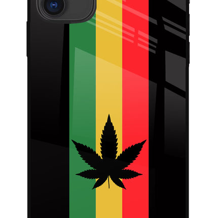 Weed Flag iPhone 11 Glass Case Back Cover by Casekaro