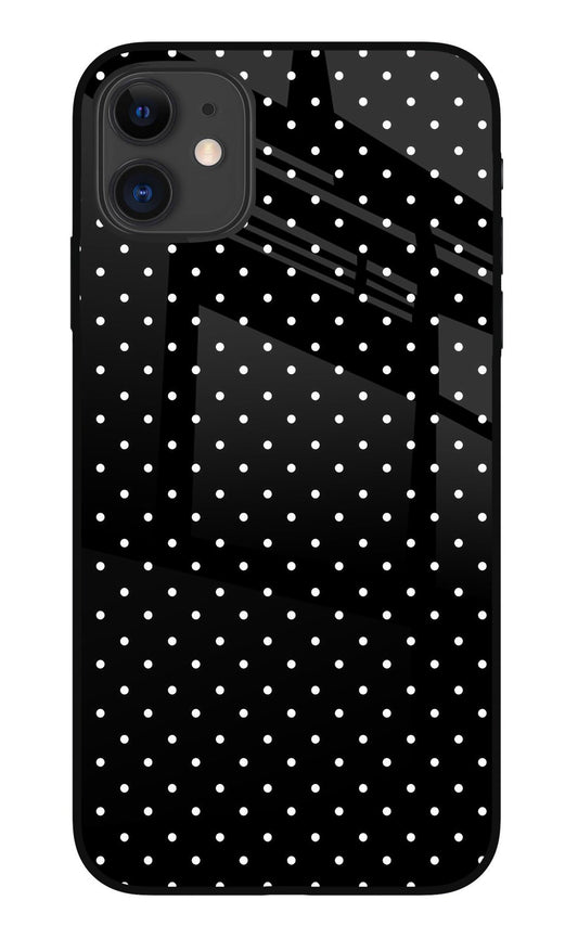 White Dots iPhone 11 Glass Case