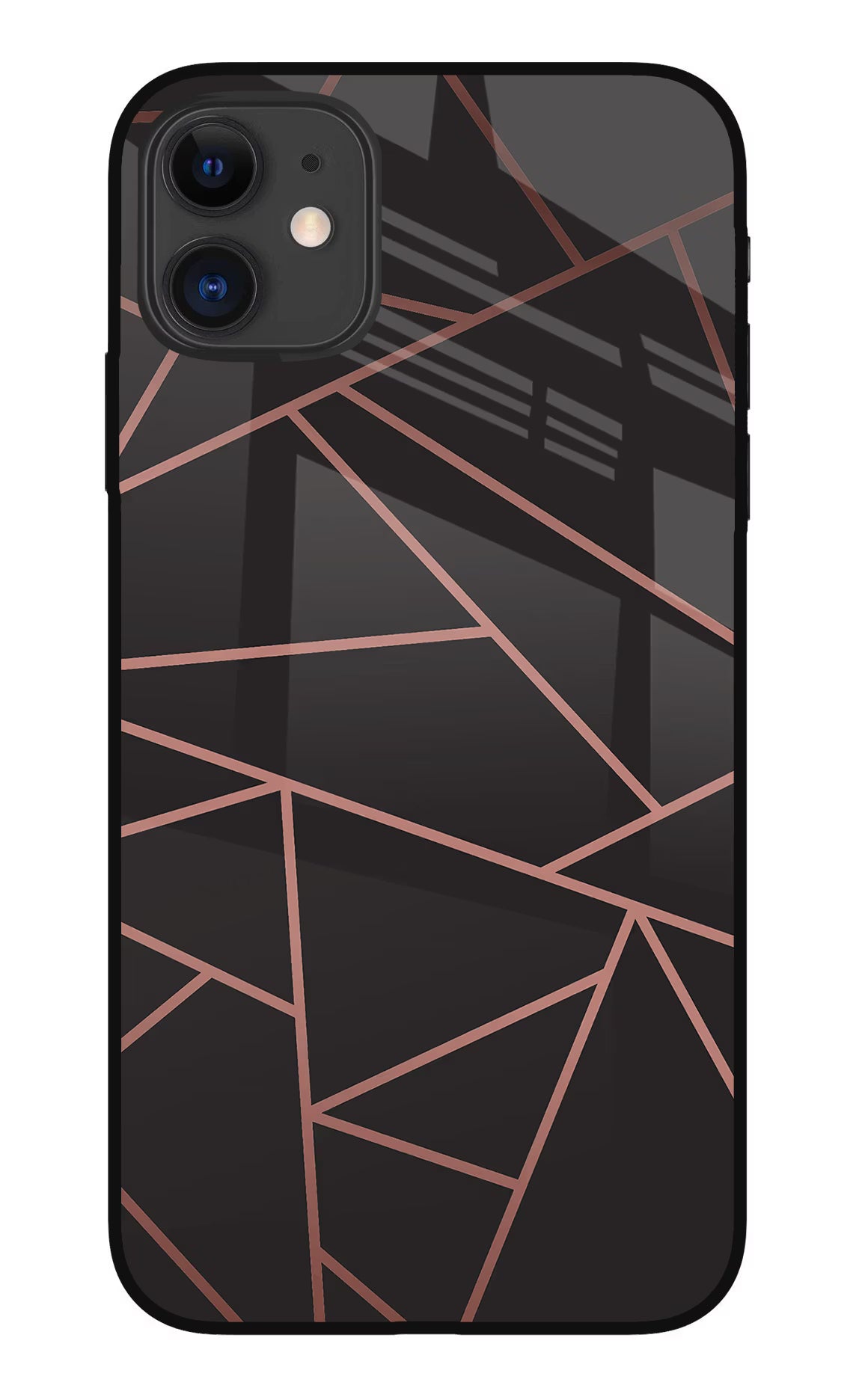 Geometric Pattern iPhone 11 Glass Case Back Cover by Casekaro