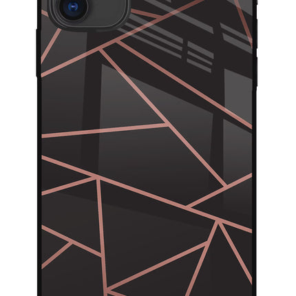 Geometric Pattern iPhone 11 Glass Case Back Cover by Casekaro