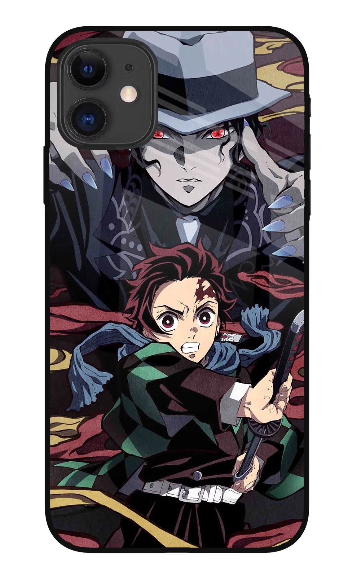 Demon Slayer iPhone 11 Glass Case Back Cover by Casekaro