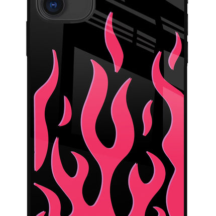 Fire Flames iPhone 11 Glass Case Back Cover by Casekaro