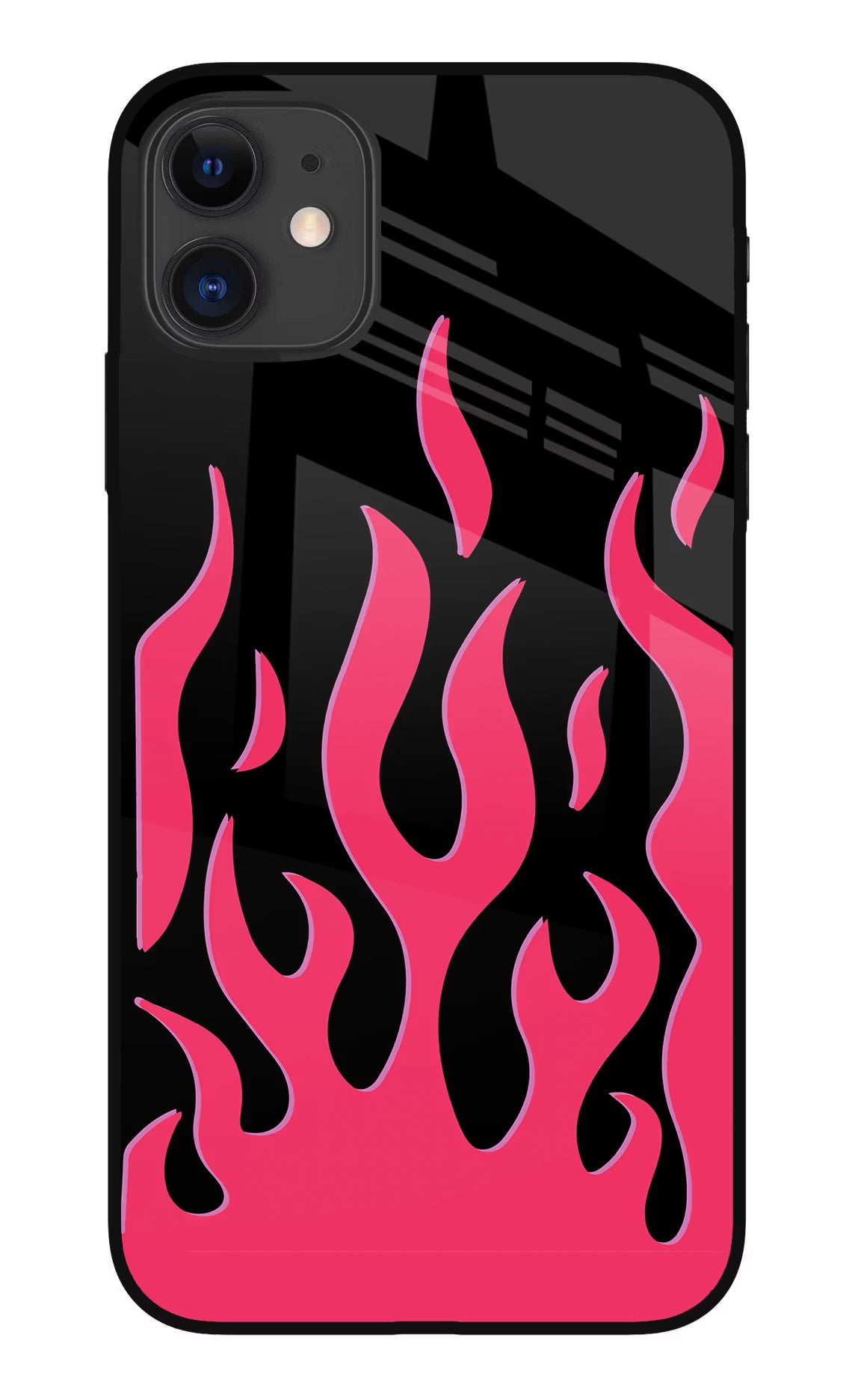 Fire Flames iPhone 11 Glass Case Back Cover by Casekaro
