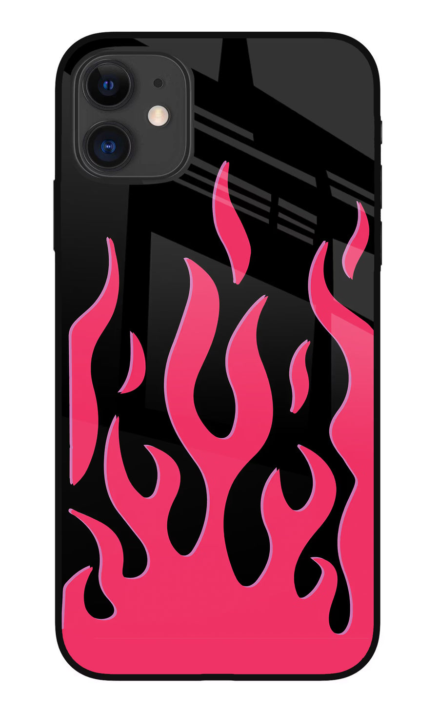 Fire Flames iPhone 11 Back Cover, Metal case