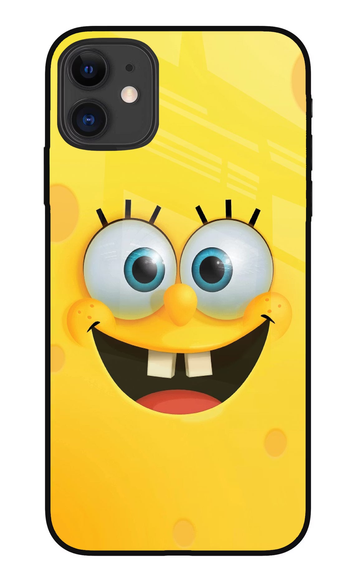 Sponge 1 iPhone 11 Glass Case Back Cover by Casekaro