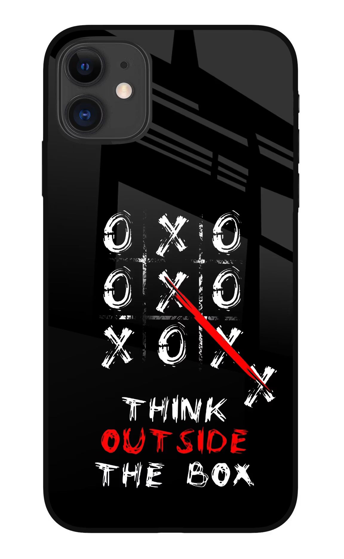 Think out of the BOX iPhone 11 Glass Case Back Cover by Casekaro