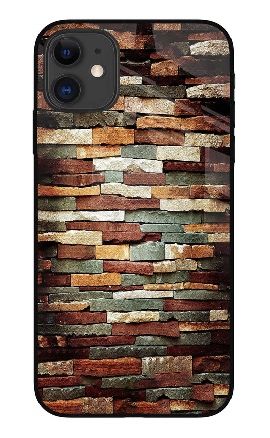 Bricks Pattern iPhone 11 Glass Case