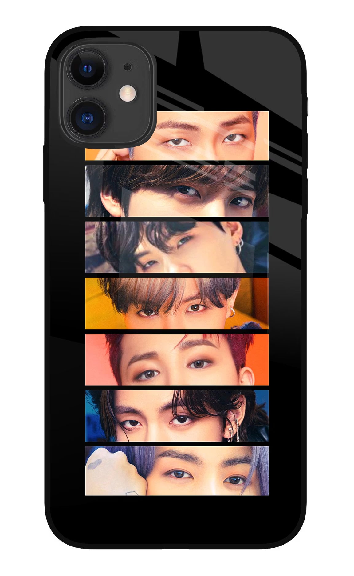 BTS Eyes iPhone 11 Glass Case Back Cover by Casekaro