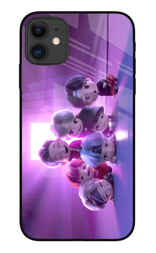 BTS Chibi iPhone 11 Glass Case