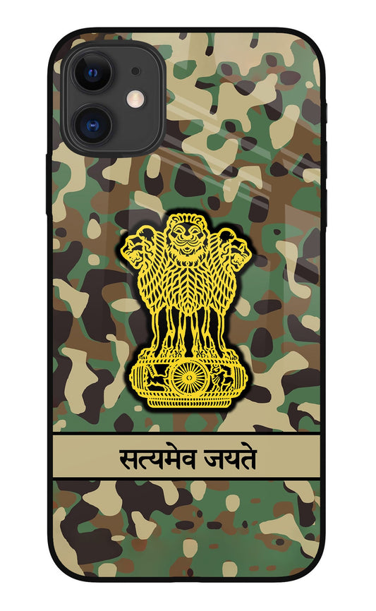 Satyamev Jayate Army iPhone 11 Glass Case