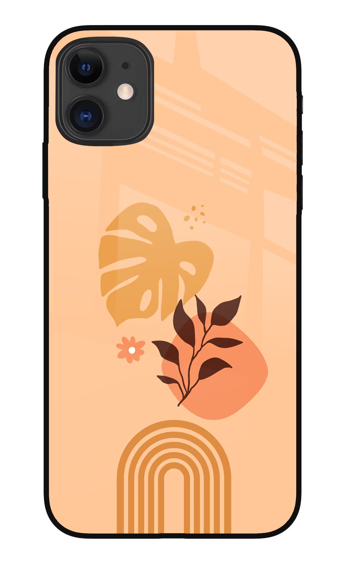 Bohemian Art iPhone 11 Glass Case Back Cover by Casekaro