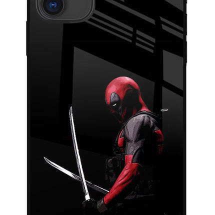 Deadpool iPhone 11 Glass Case Back Cover by Casekaro