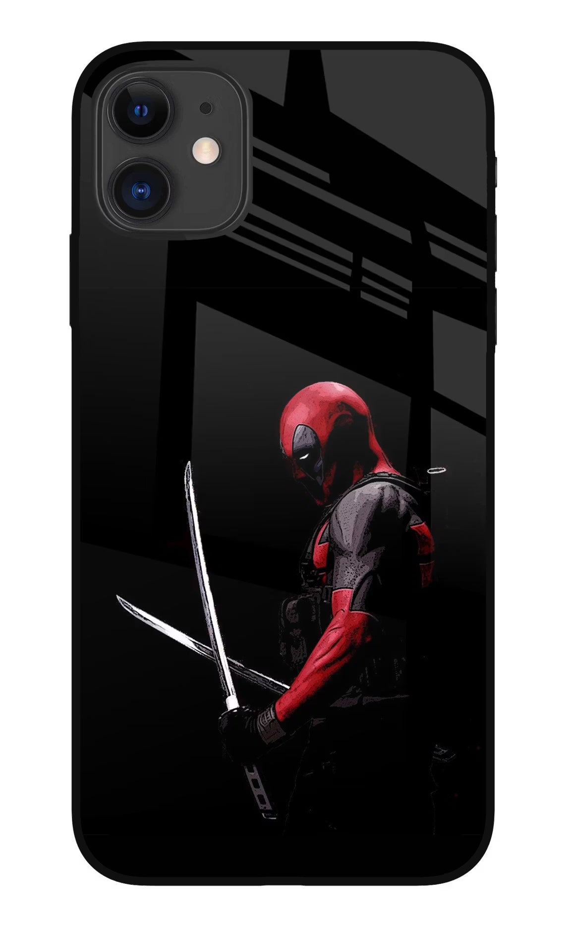 Deadpool iPhone 11 Glass Case Back Cover by Casekaro