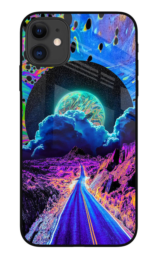 Psychedelic Painting iPhone 11 Glass Case