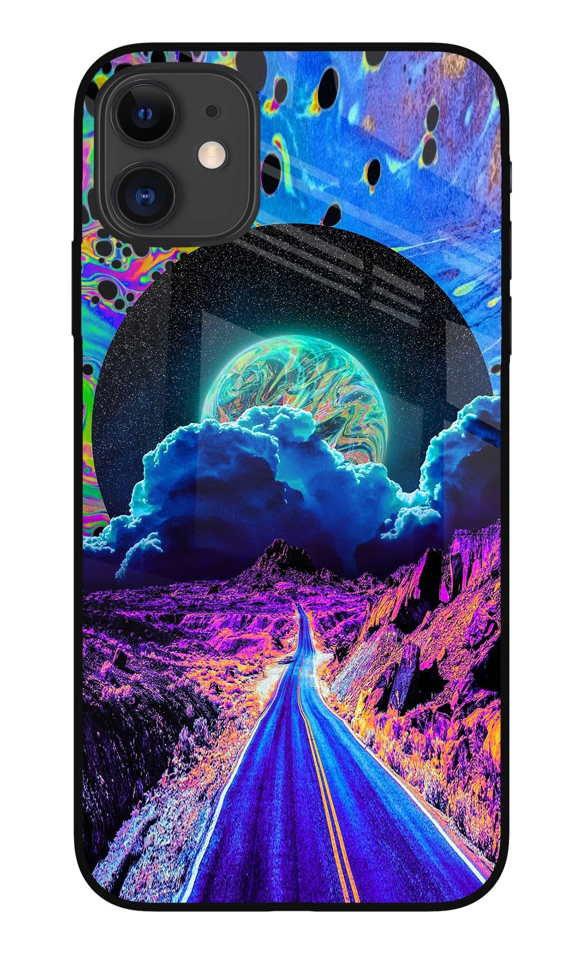 Psychedelic Painting iPhone 11 Back Cover