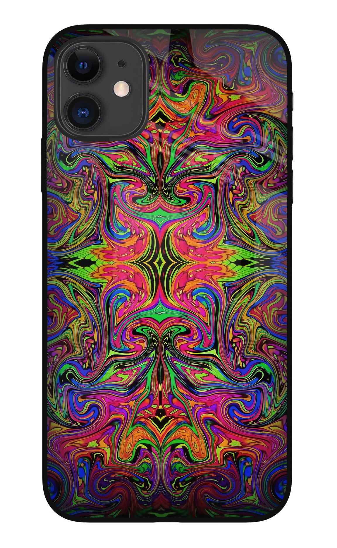 Psychedelic Art iPhone 11 Glass Case