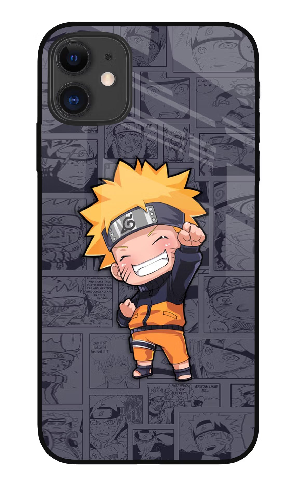 Chota Naruto iPhone 11 Glass Case Back Cover by Casekaro