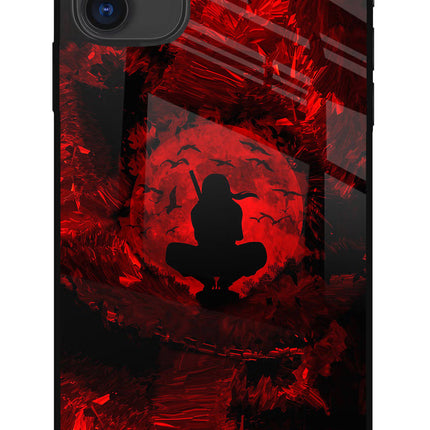 Itachi Uchiha iPhone 11 Glass Case Back Cover by Casekaro