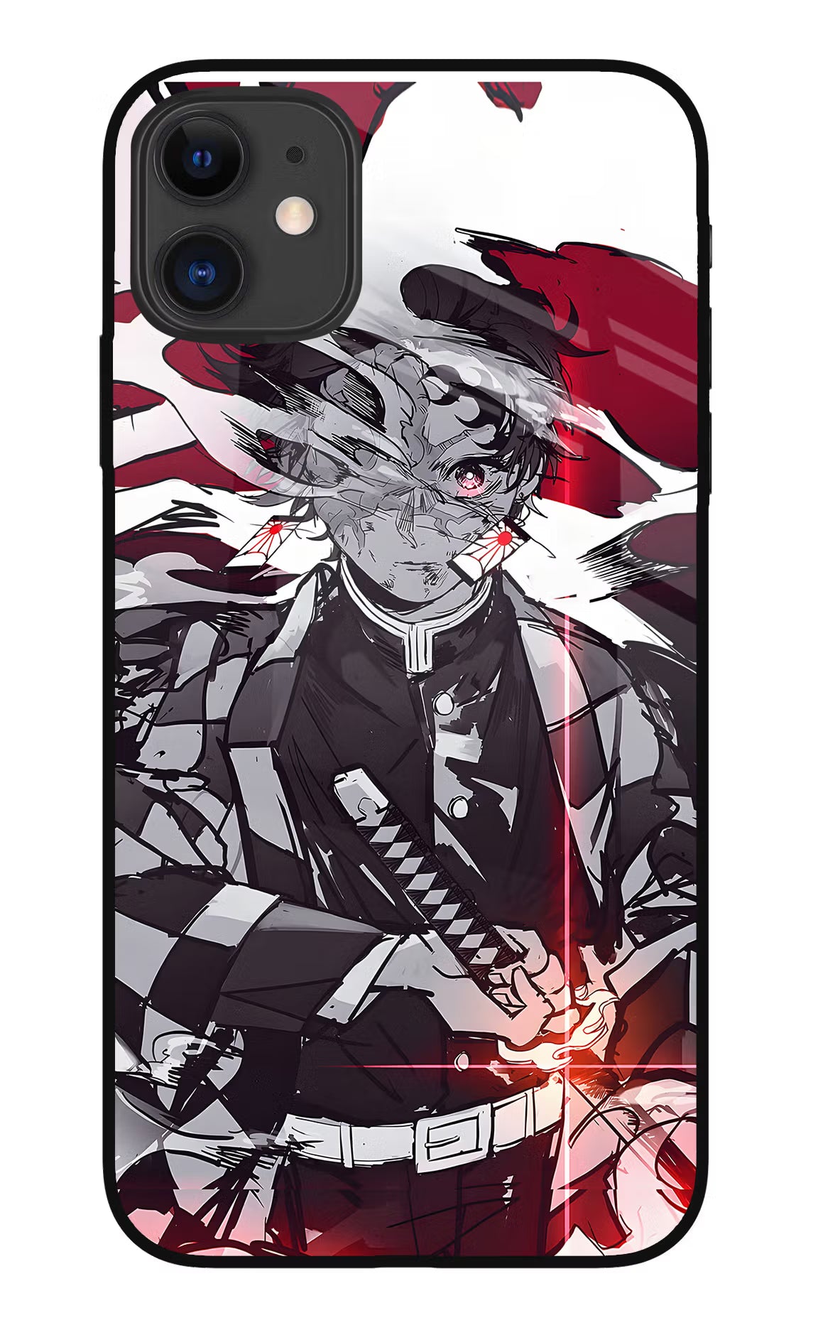 Demon Slayer iPhone 11 Glass Case Back Cover by Casekaro