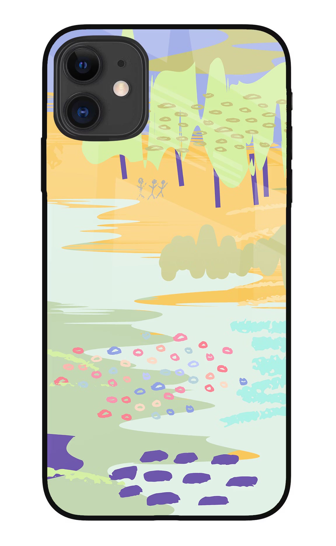Scenery iPhone 11 Glass Case Back Cover by Casekaro