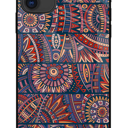 African Culture Design iPhone 11 Glass Case Back Cover by Casekaro