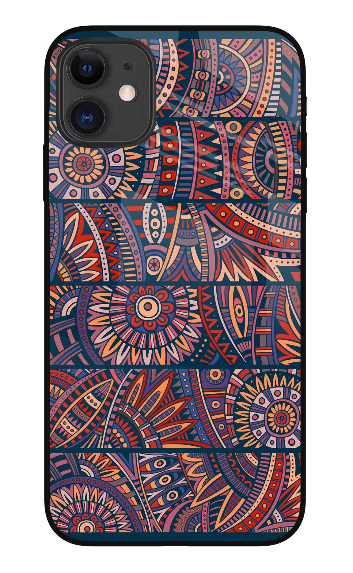 African Culture Design iPhone 11 Glass Case Back Cover by Casekaro