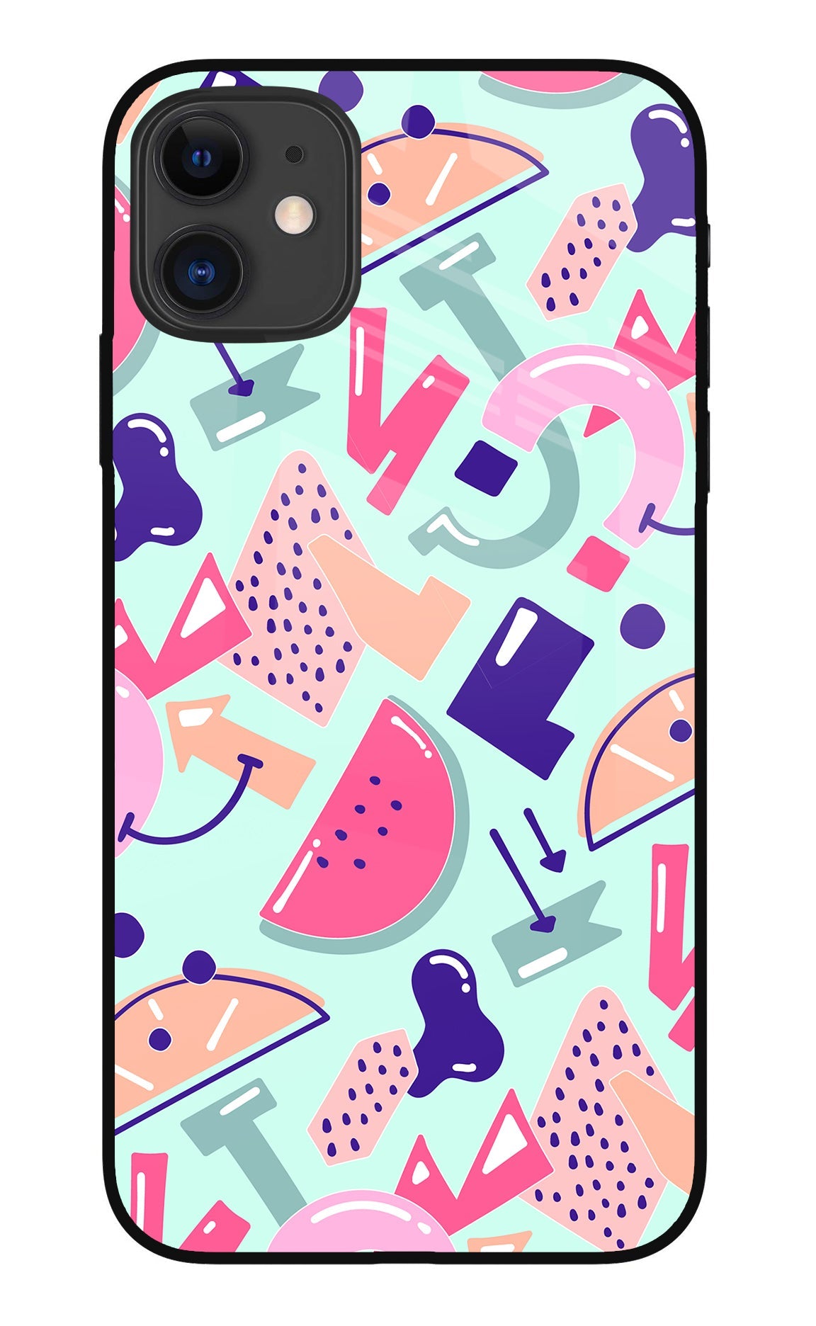 Doodle Pattern iPhone 11 Back Cover