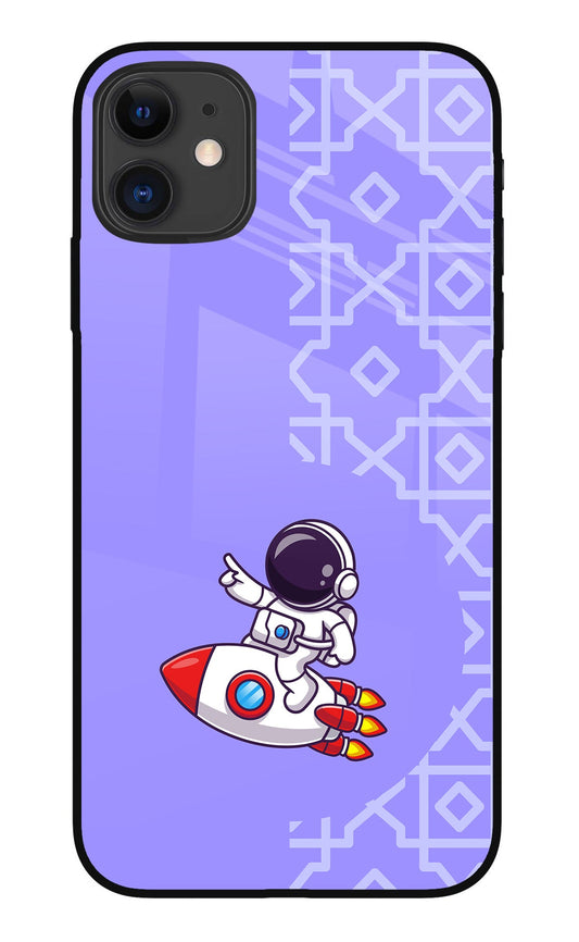 Cute Astronaut iPhone 11 Glass Case