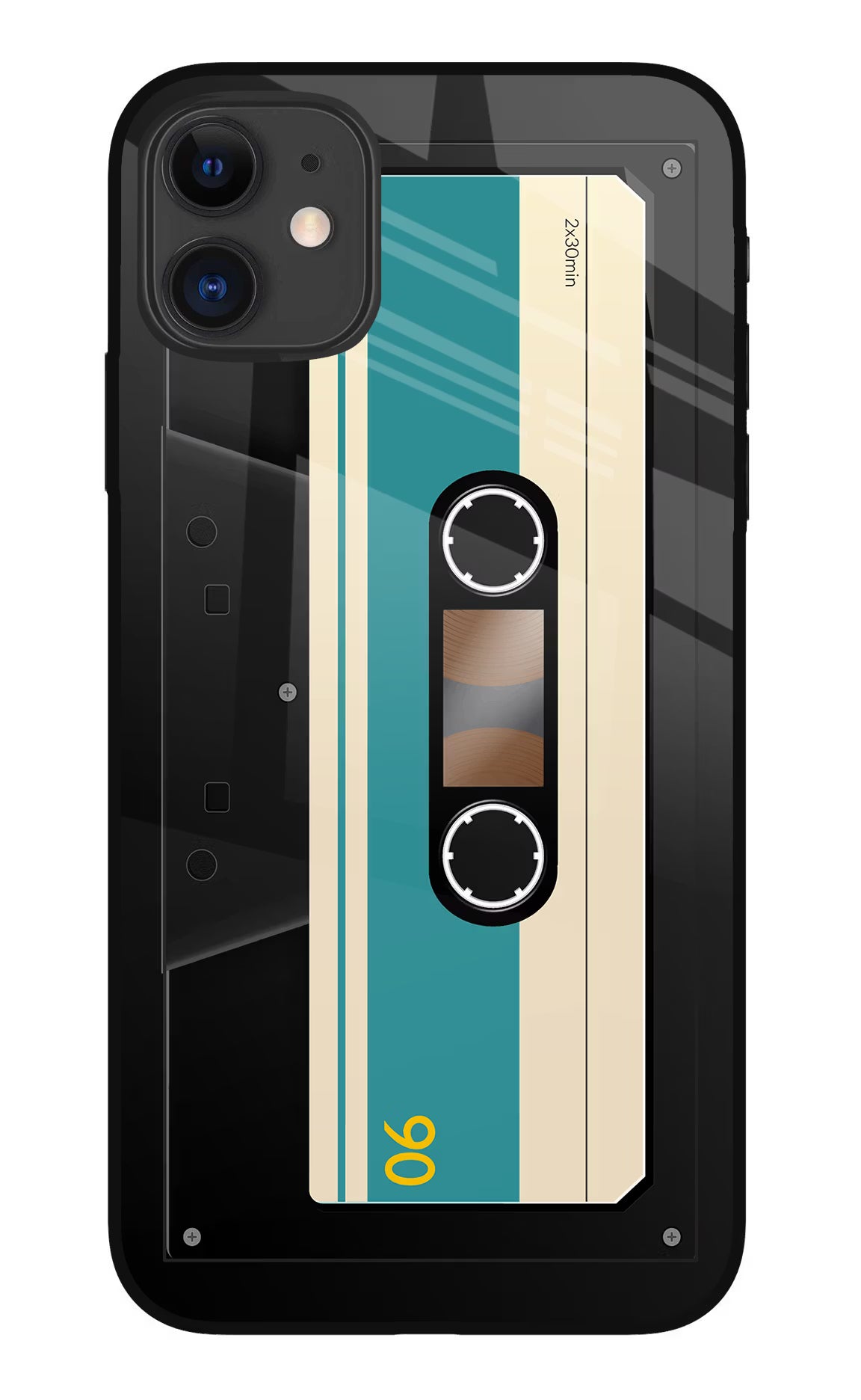 Cassette iPhone 11 Glass Case Back Cover by Casekaro