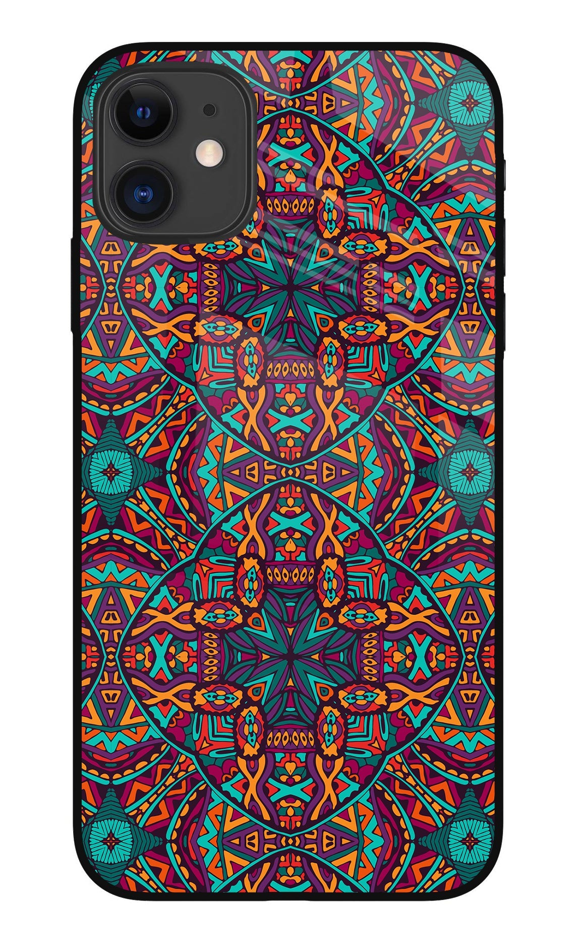 Colour Mandala iPhone 11 Glass Case