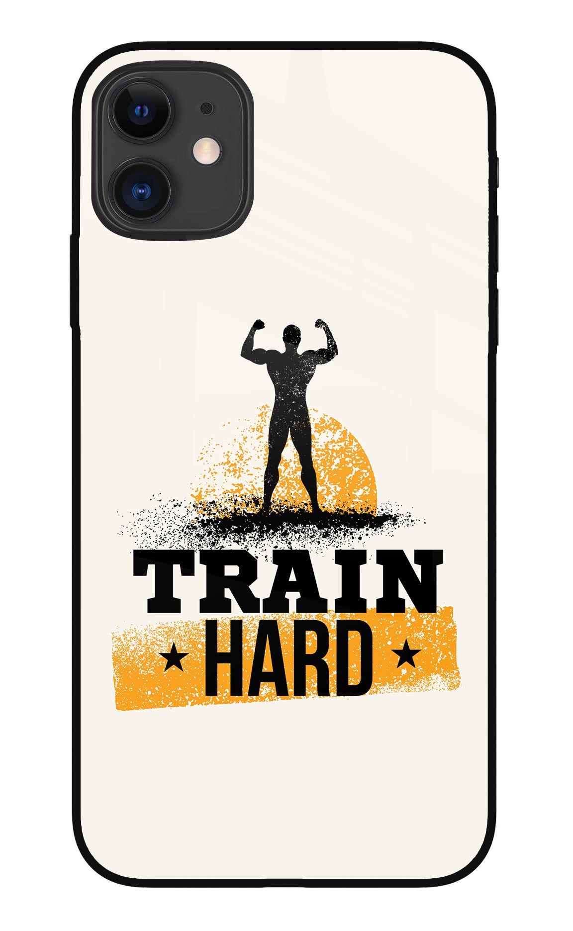 Train Hard iPhone 11 Glass Case