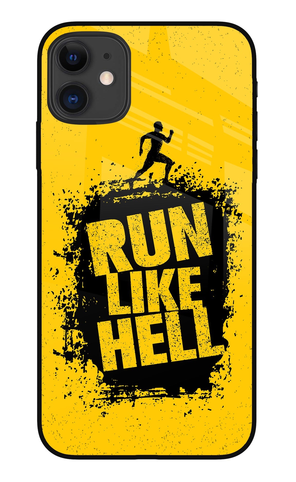 Run Like Hell iPhone 11 Glass Case