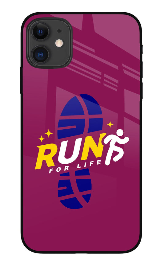 Run for Life iPhone 11 Glass Case