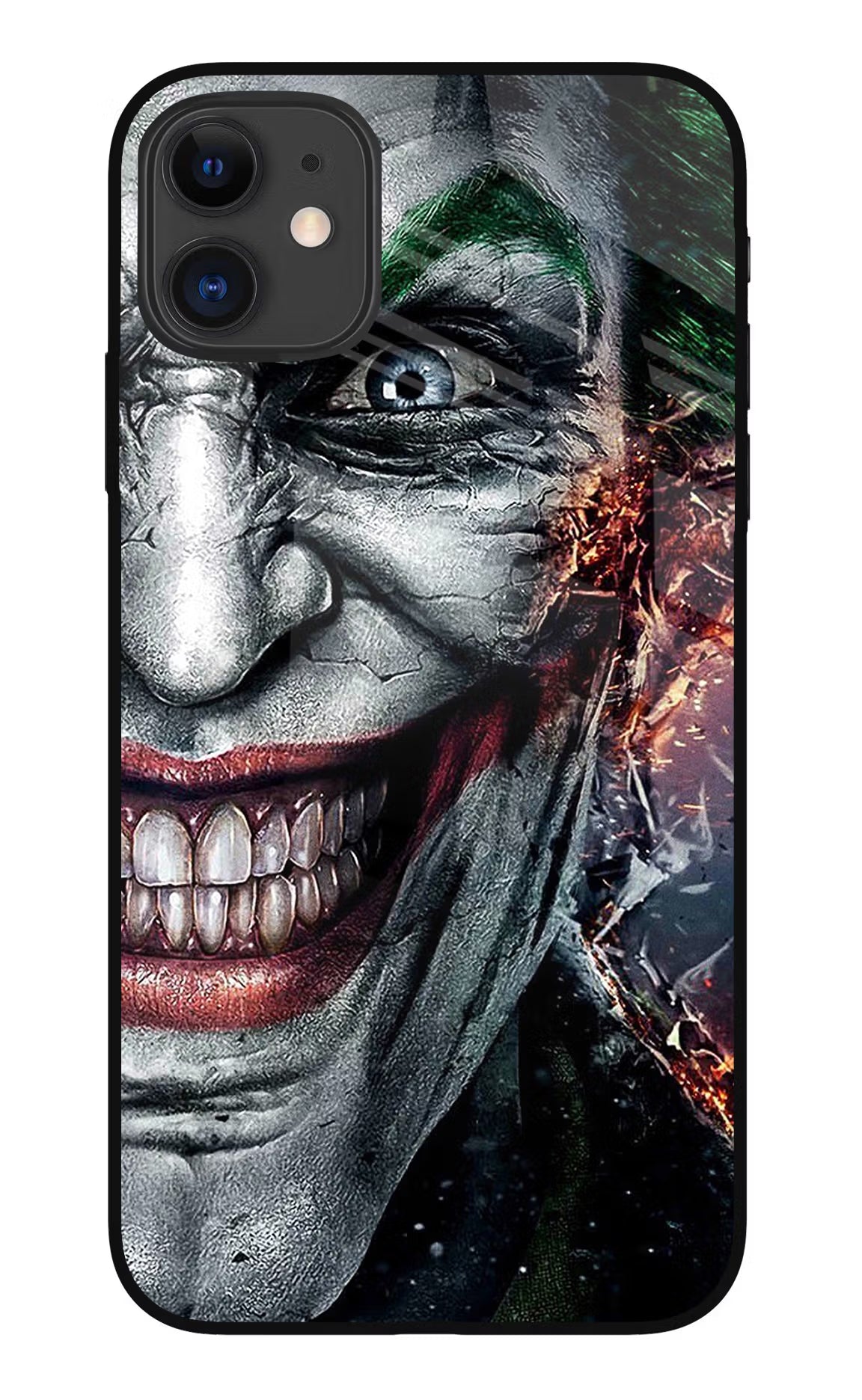 Joker Cam iPhone 11 Glass Case Back Cover by Casekaro