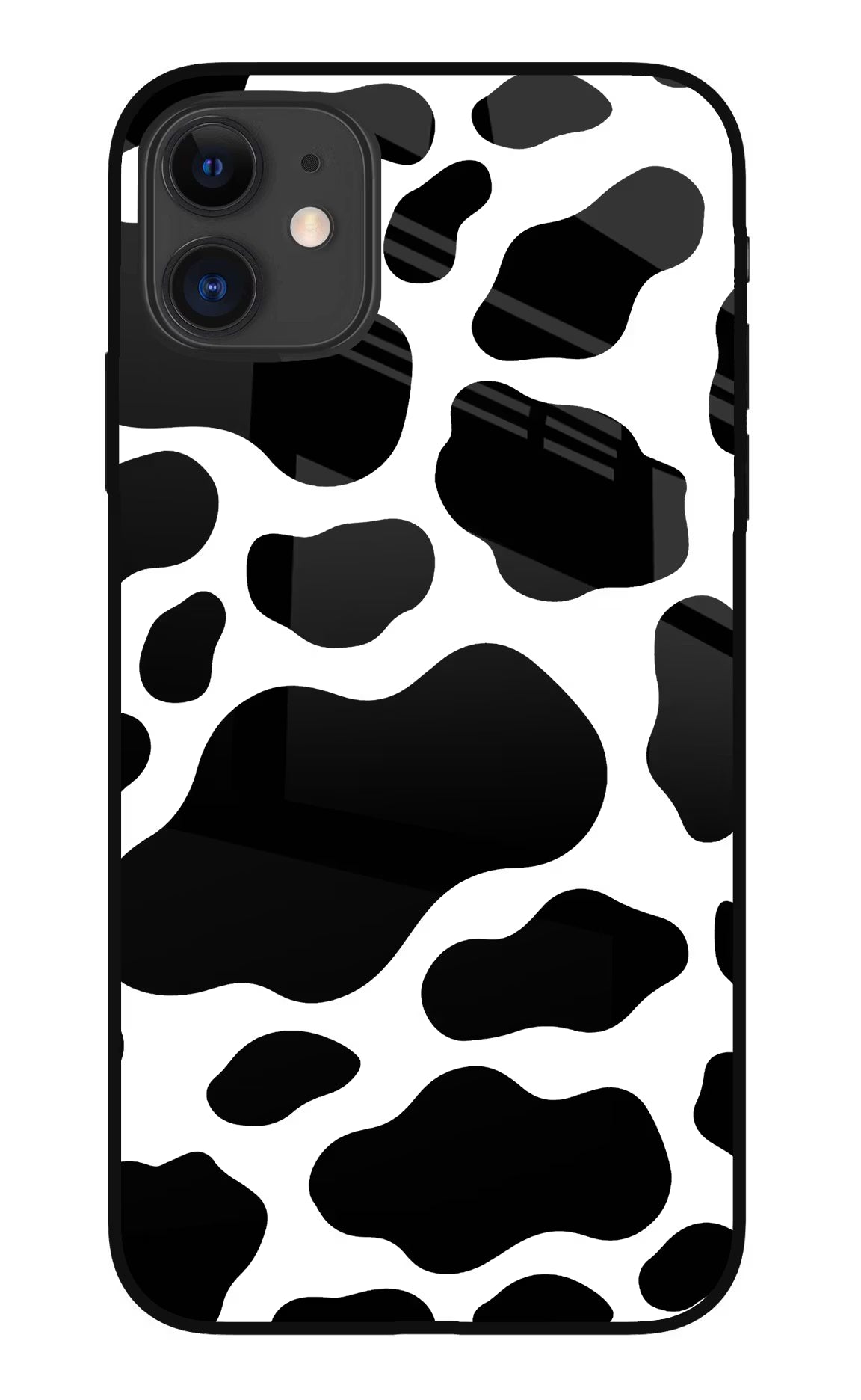 Cow Spots iPhone 11 Glass Case Back Cover by Casekaro