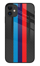 BMW Stripes Pattern iPhone 11 Glass Case