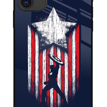 Captain America Marvel Art iPhone 11 Glass Case Back Cover by Casekaro