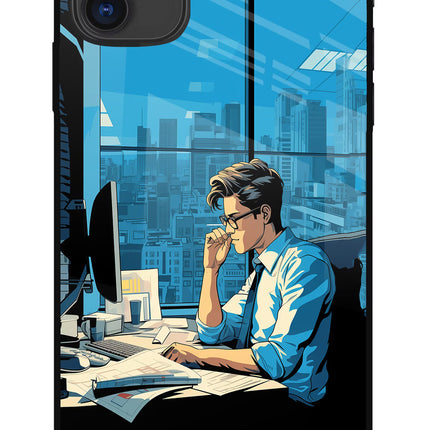 Focused Hustler (AI Generated) iPhone 11 Glass Case Back Cover by Casekaro