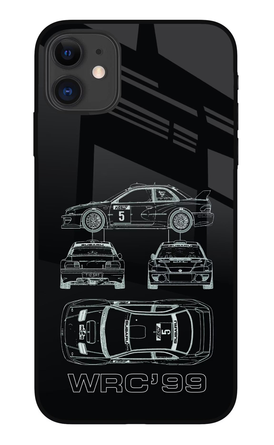 WRC'99 iPhone 11 Glass Case Back Cover by Casekaro