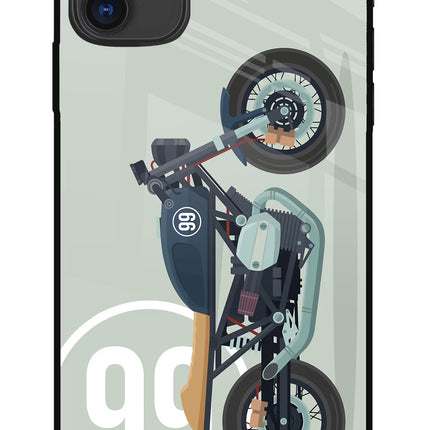 Classic Cafe Racer 99 iPhone 11 Glass Case Back Cover by Casekaro