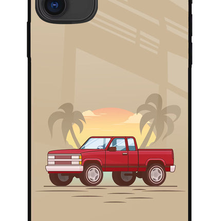 Desert Classic Drive iPhone 11 Glass Case Back Cover by Casekaro