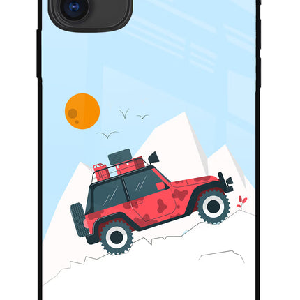Mountain Trail Beast iPhone 11 Glass Case Back Cover by Casekaro