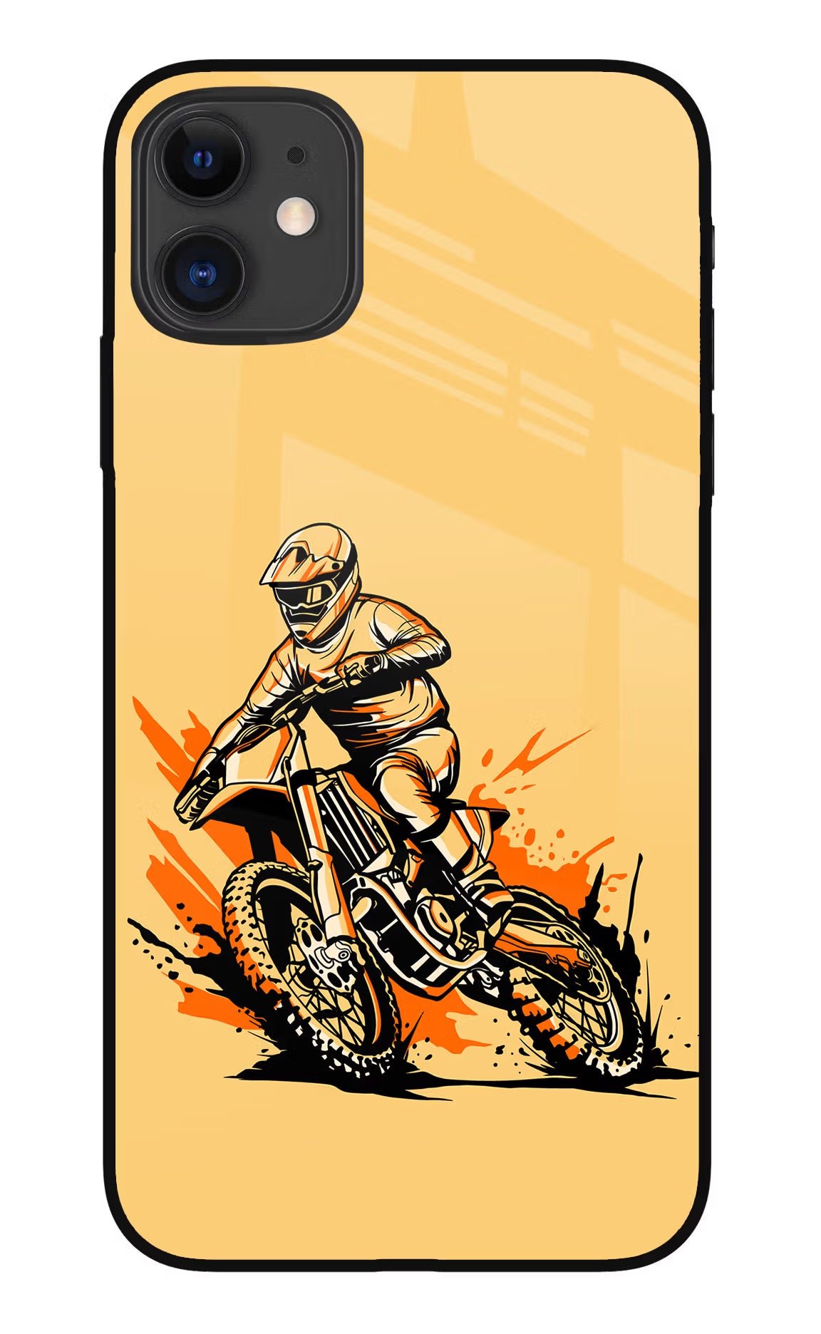Off-Road Fury iPhone 11 Glass Case Back Cover by Casekaro