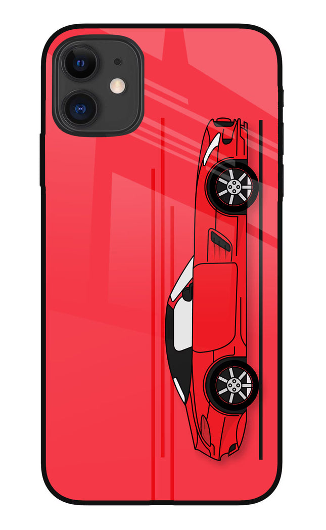 Red Velocity iPhone 11 Glass Case