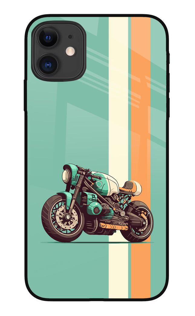 Striped Moto Drift iPhone 11 Glass Case
