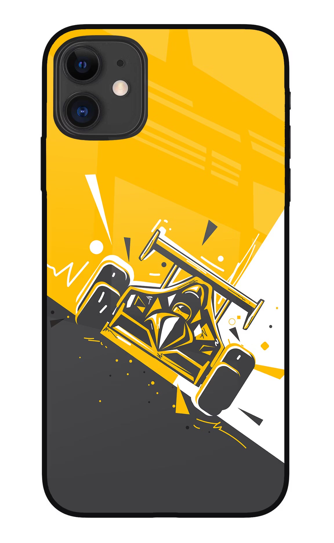 Track King iPhone 11 Glass Case Back Cover by Casekaro