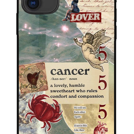 Cancer Zodiac iPhone 11 Glass Case Back Cover by Casekaro
