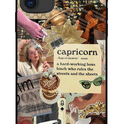 Capricorn Zodiac iPhone 11 Glass Case Back Cover by Casekaro